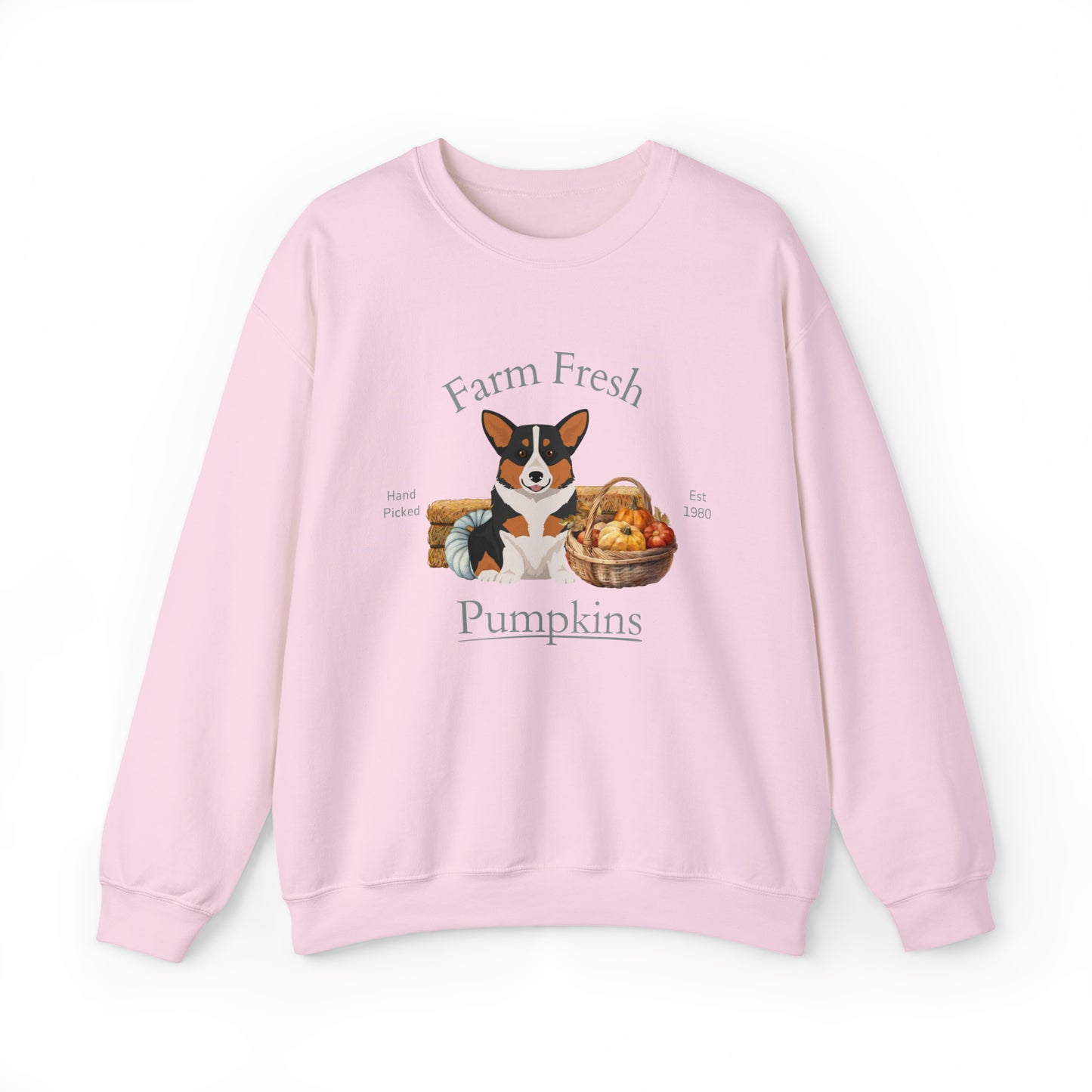 Pembroke Welsh Corgi Dog Fall Halloween Unisex Heavy Blend Crewneck Sweatshirt