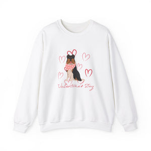 Collie Dog Valentines Day Unisex Heavy Blend Crewneck Sweatshirt