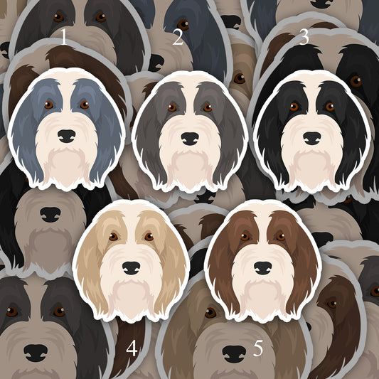 Bearded Collie Dog 2.5in Waterproof Sticker