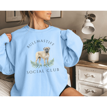 Load image into Gallery viewer, Bullmastiff Dog Social Club Unisex Heavy Blend Crewneck Sweatshirt, Bullmastiff Dog Mom Gift
