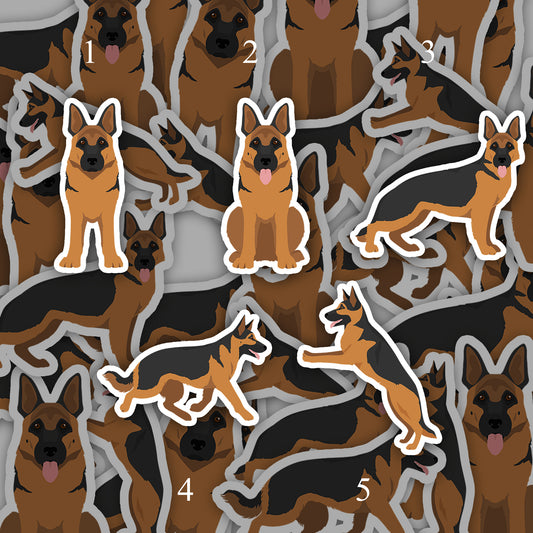 German Shepherd Dog 2.5in Waterproof Sticker