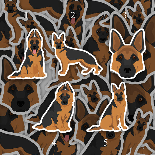 German Shepherd Dog 2.5in Waterproof Sticker