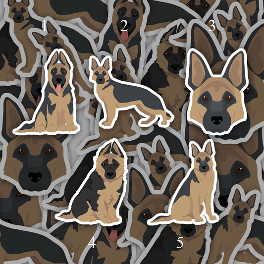 German Shepherd Dog 2.5in Waterproof Sticker