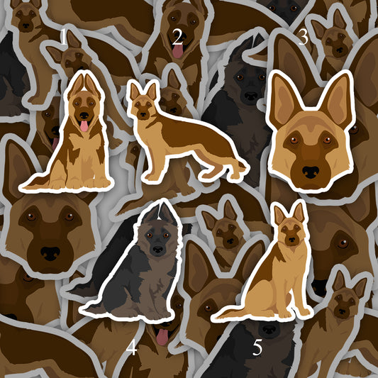 German Shepherd Dog 2.5in Waterproof Sticker