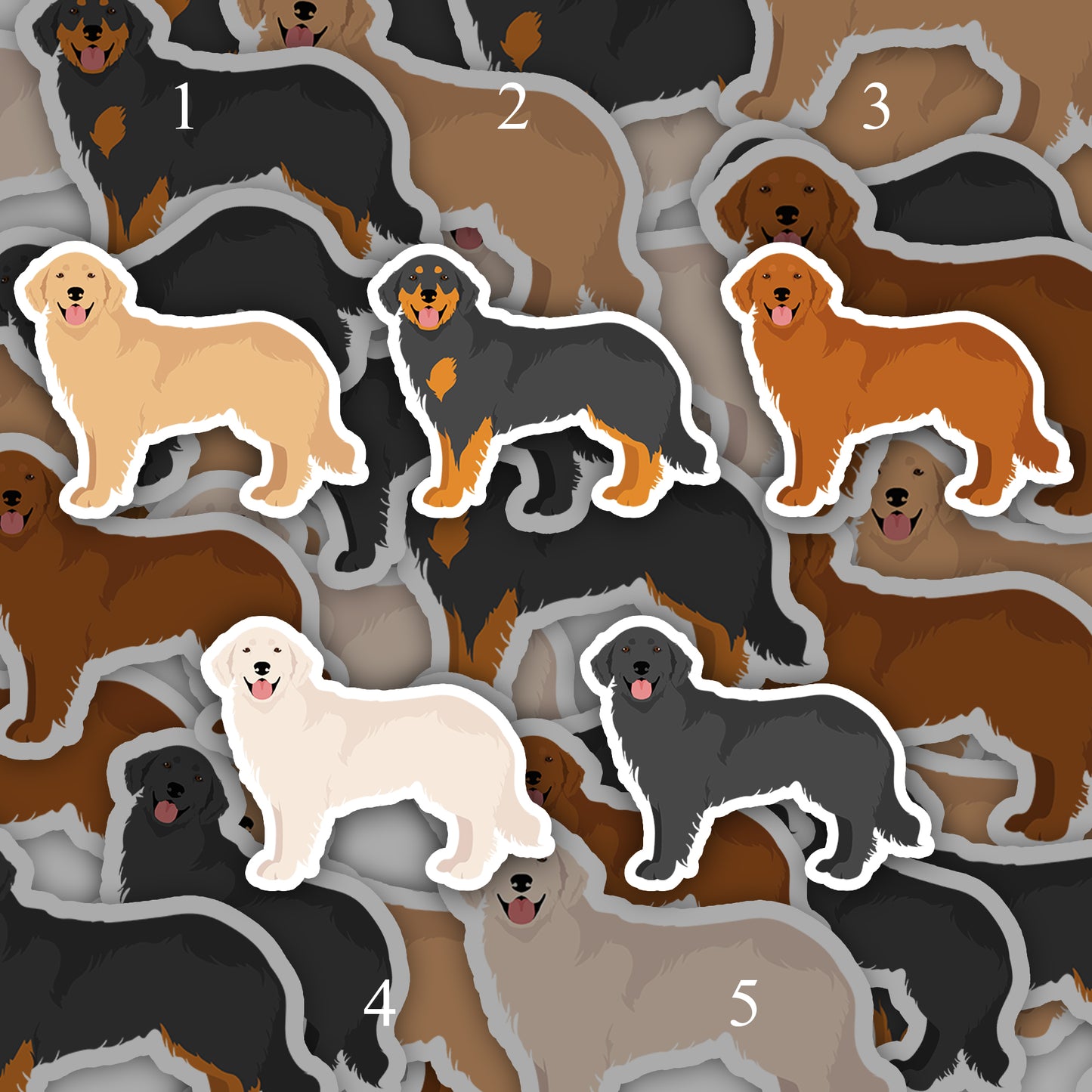 Hovawart Dog 2.5in Waterproof Sticker