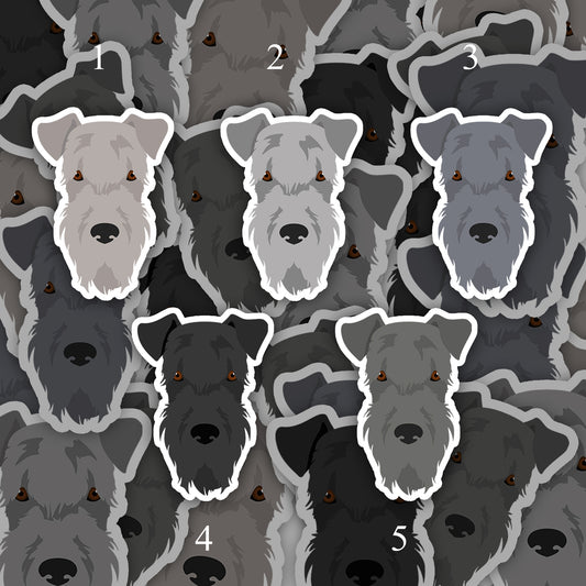 Kerry Blue Terrier Dog 2.5in Waterproof Sticker