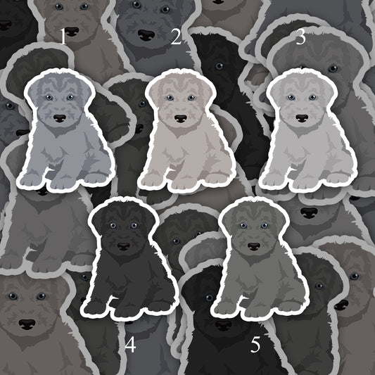 Kerry Blue Terrier Dog 2.5in Waterproof Sticker