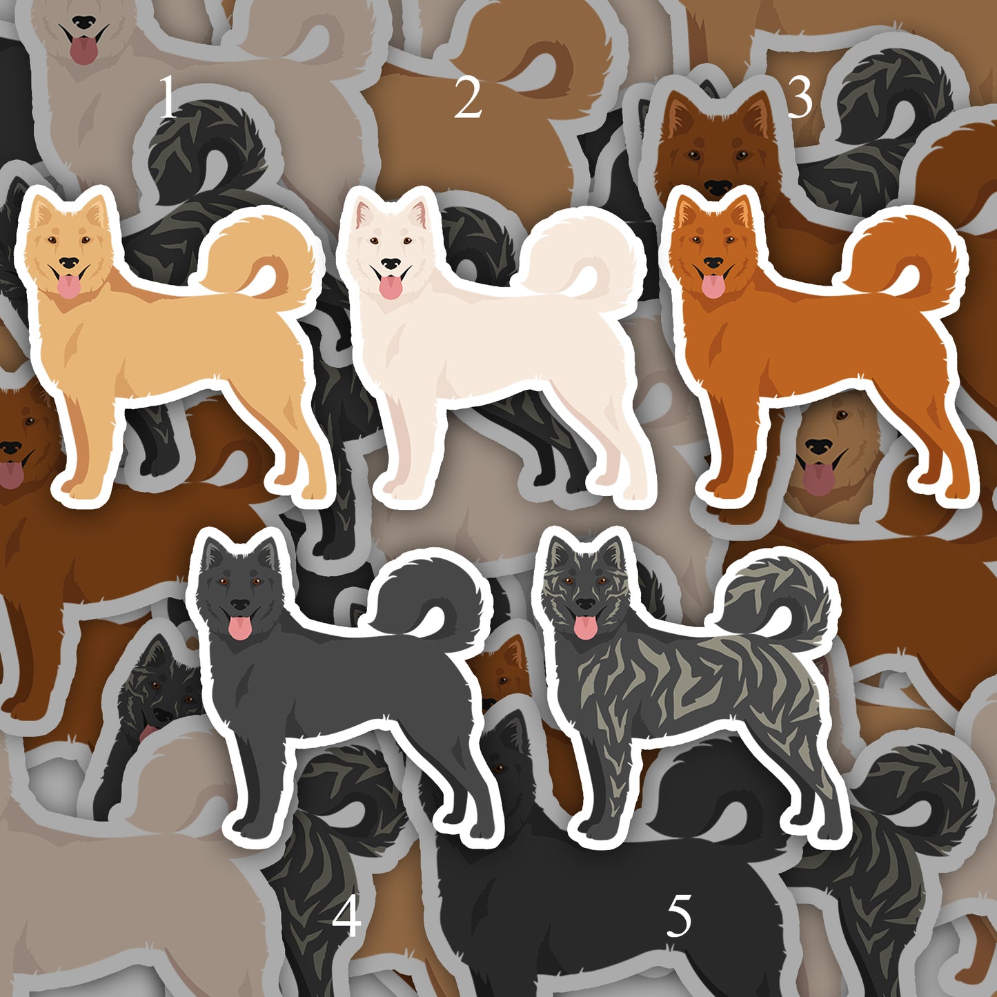 Kintamani Dog 2.5in Waterproof Sticker