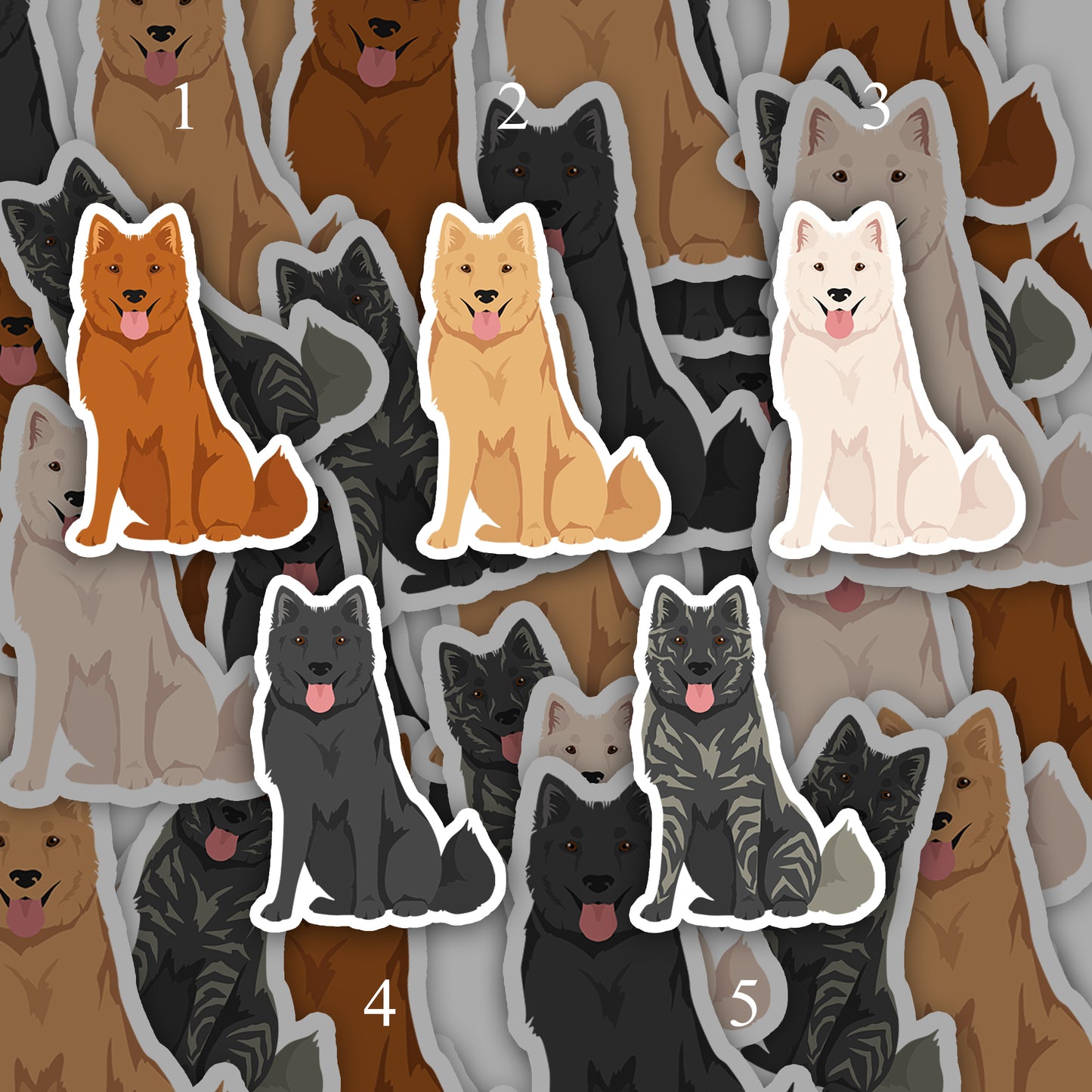 Kintamani Dog 2.5in Waterproof Sticker