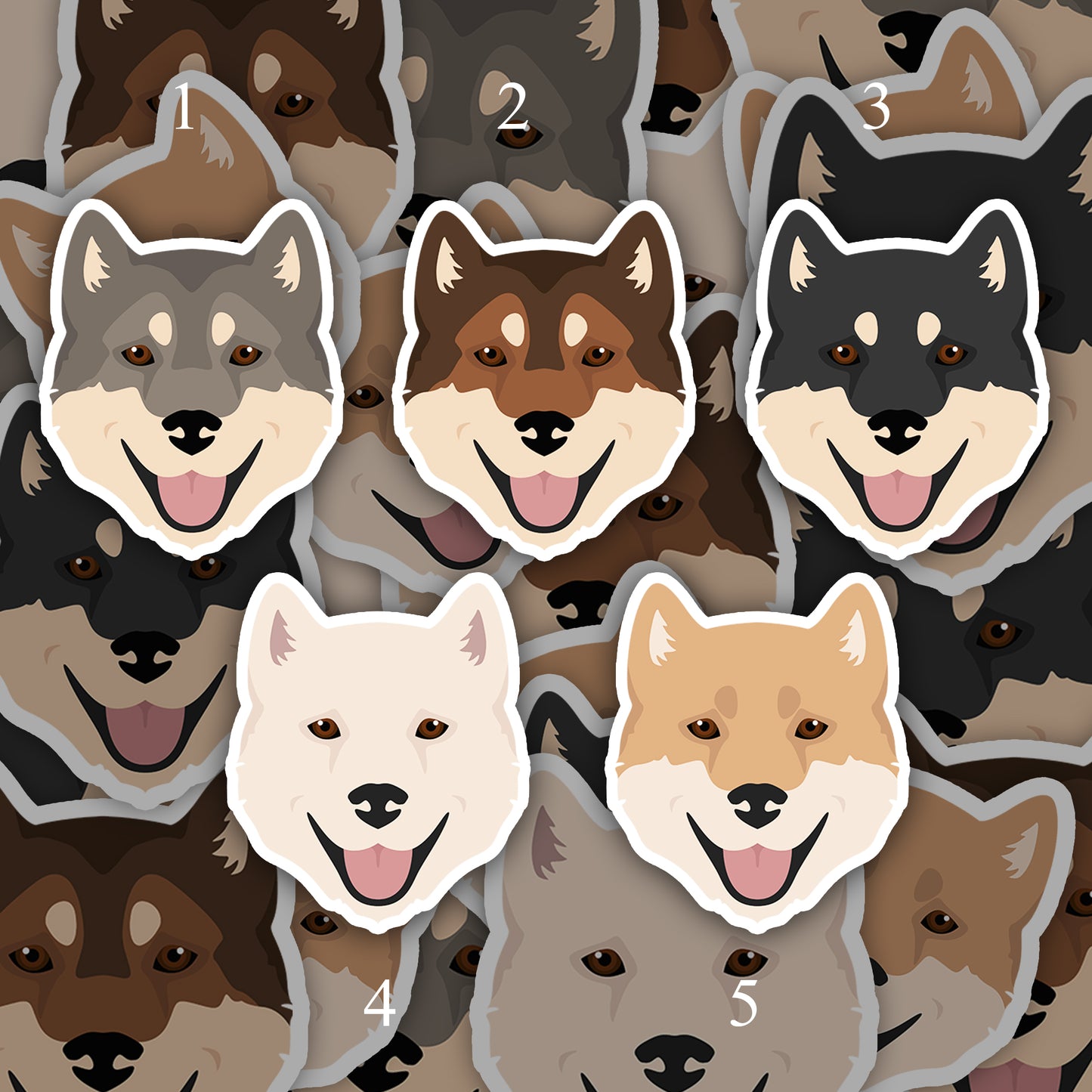 Kishu Ken Dog 2.5in Waterproof Sticker