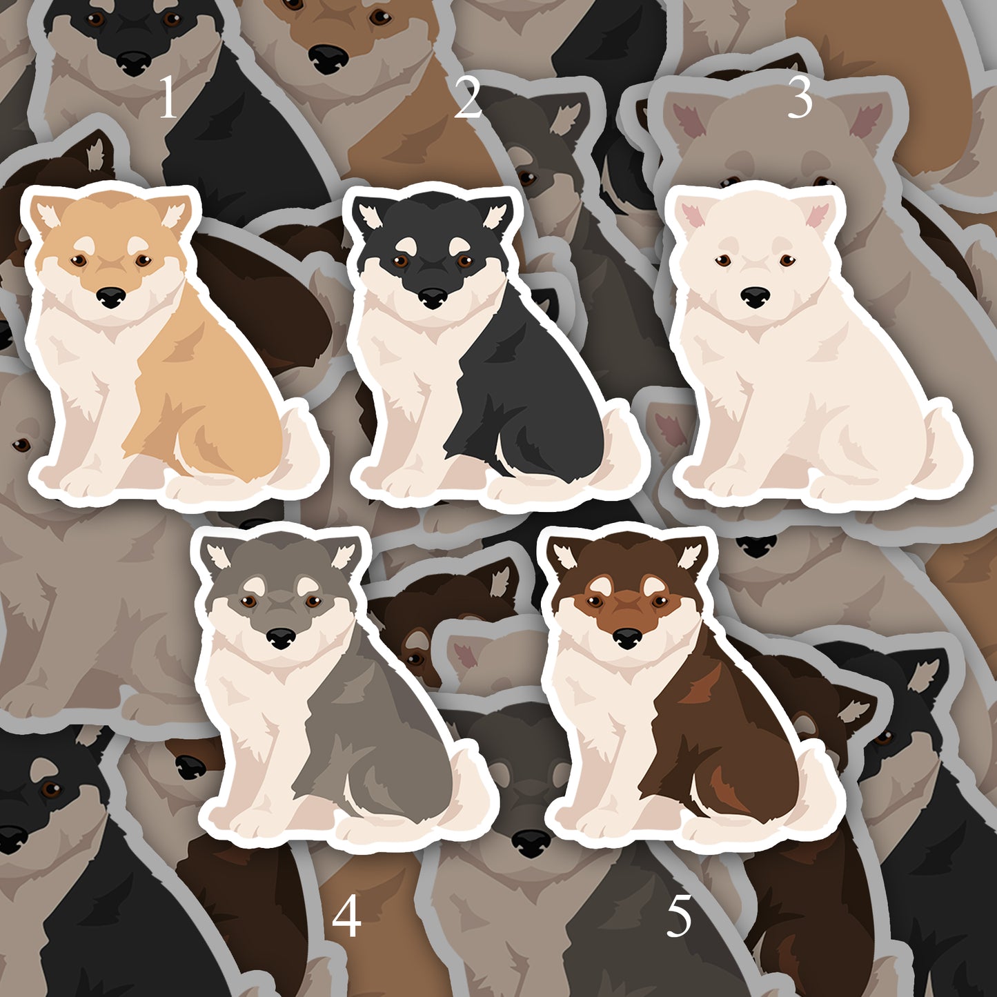 Kishu Ken Dog 2.5in Waterproof Sticker