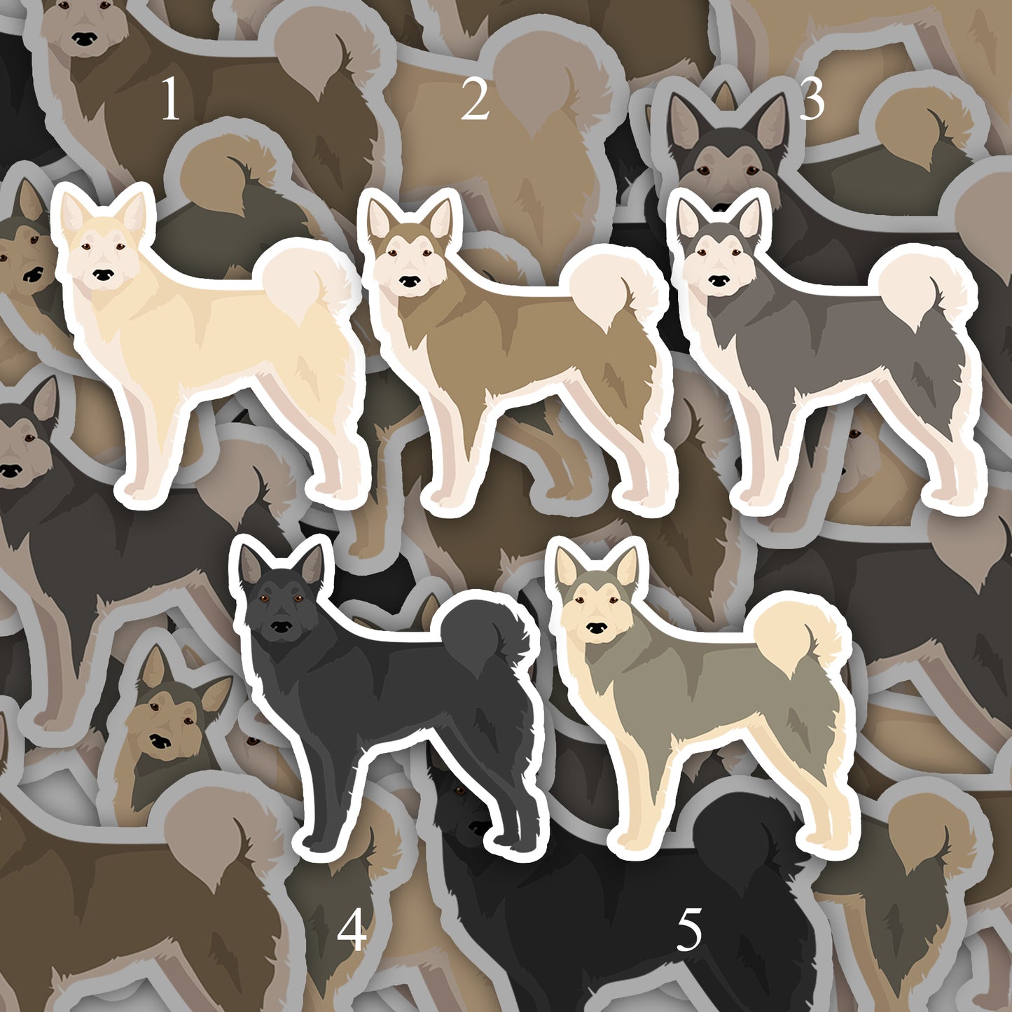 West Siberian Laika Dog 2.5in Waterproof Sticker