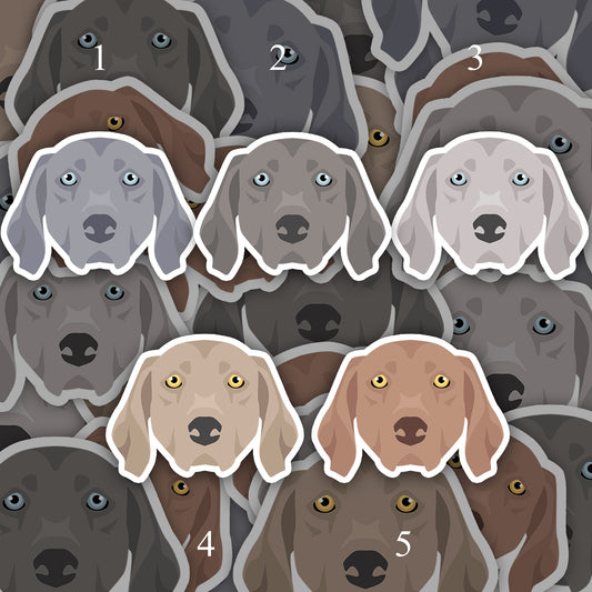 Weimaraner Dog 2.5in Waterproof Sticker