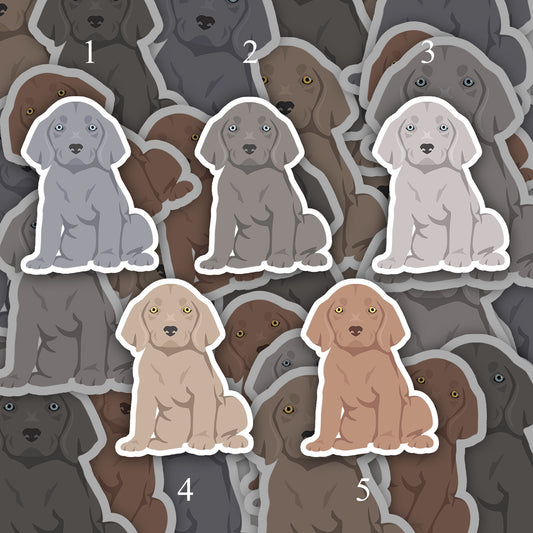 Weimaraner Dog 2.5in Waterproof Sticker