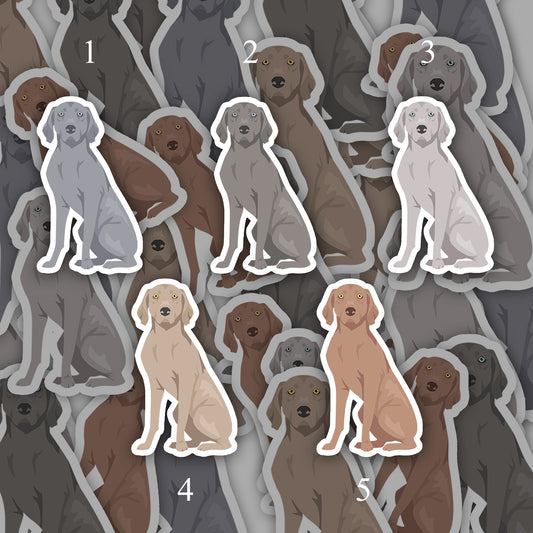 Weimaraner Dog 2.5in Waterproof Sticker