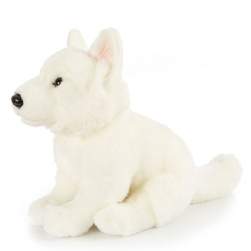 Uni Toys White German Shepherd Dog Plush 25cm