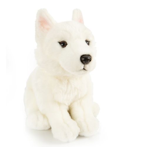 Uni Toys White German Shepherd Dog Plush 25cm