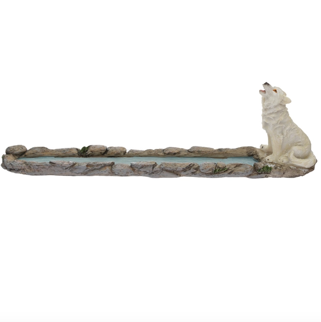 White Wolf Incense Holder