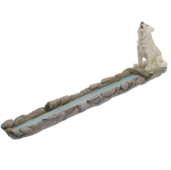 White Wolf Incense Holder