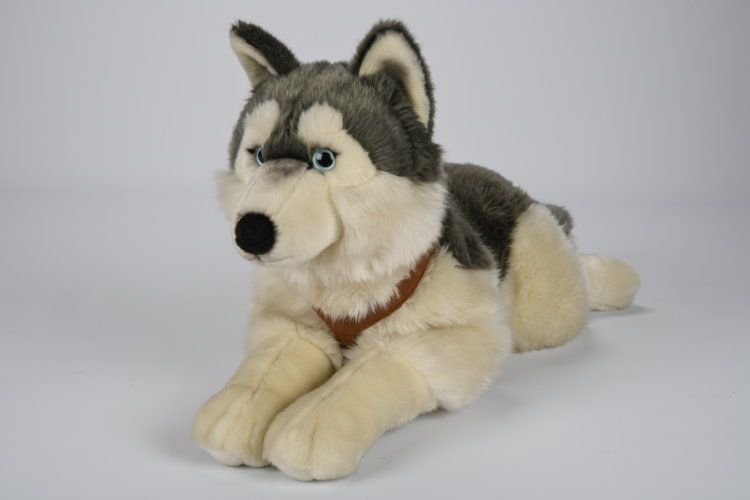 Uni Toys Husky Dog Plush with harness 60cm